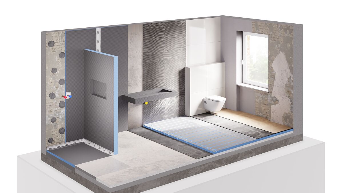 Badkamerrenovatie met wedi